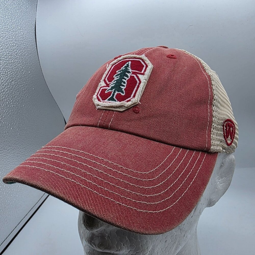 Top of the World Stanford Cardinal Trucker Hat Cap Adjustable Snapback Red NCAA